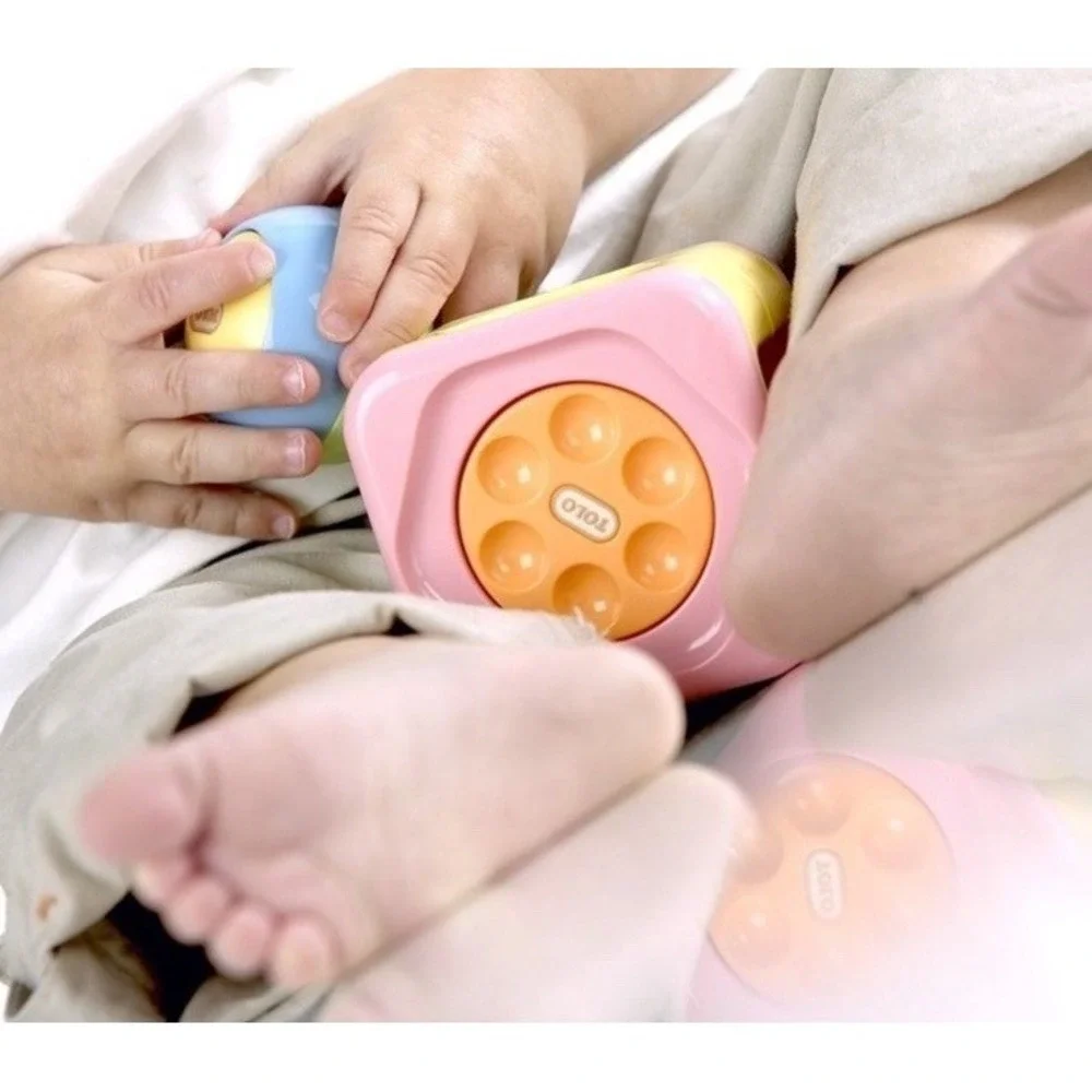 TOLO PASTEL STACKABLE BABY‎ BLOCKS SET TOYS TODDLERS BALL MOTOR SKILLS NEW